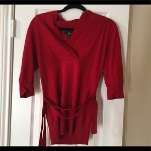 Iz Byer California Red Sweater Shirt Size Large